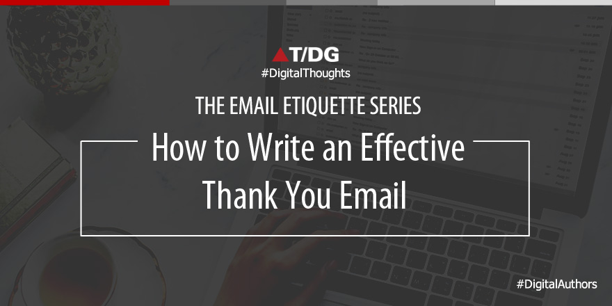 Writing an Effective Thank You Email