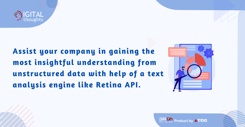 Utilize text analysis services powered by Retina API to extract meaningful data and increase productivity