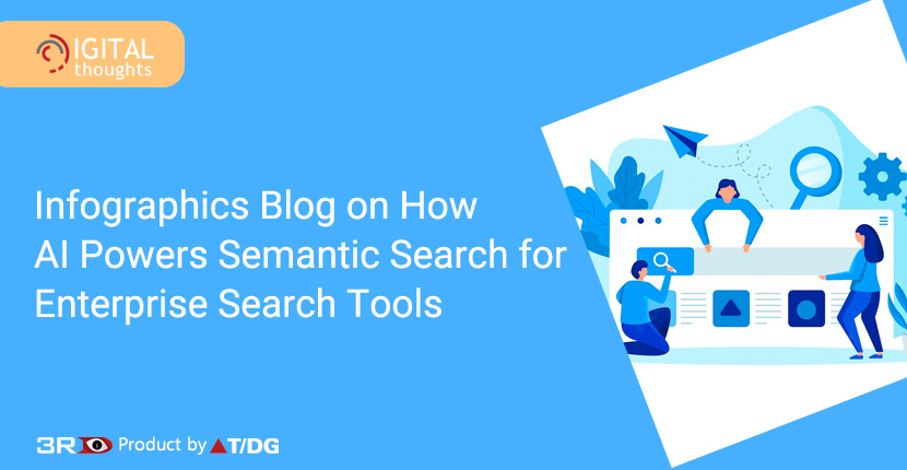 Infographics Blog on How AI Powers Semantic Search for the New Age Enterprise Search Tool