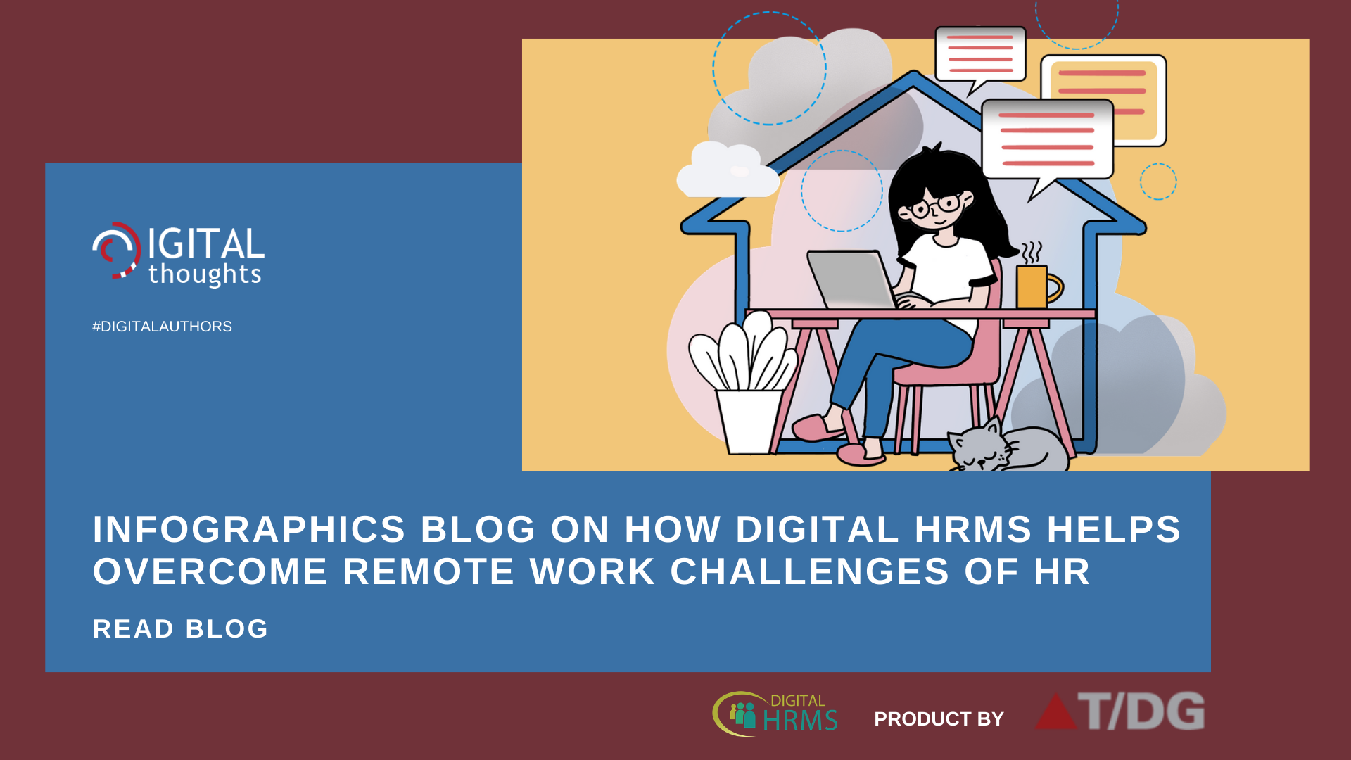 Infographics Blog on How Digital HRMS Helps Overcome 5 Remote Work HR Challenges