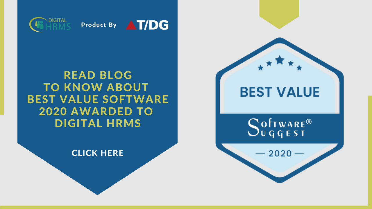 Best Value Software 2020 Award for Digital HRMS